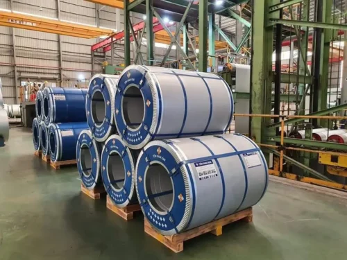 Cuộn tôn nguyên liệu mạ hợp kim nhôm kẽm tiêu chuẩn AZ150 dùng cán tôn Seamlock 1035 Cuộn tôn nguyên liệu mạ hợp kim nhôm kẽm tiêu chuẩn AZ150 dùng cán tôn Seamlock 1035